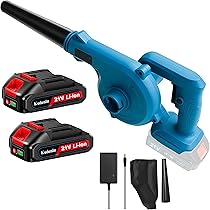 一台二役 ブロワー/大容量(21V,4000mah)バッテリー2個付き/送風機 Amazon.co.jp: ブロワー 充電式ブロワ ブロアー 小型 1台2役 大